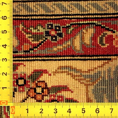 Sehr feiner Hereke-Seidenteppich mit besonders hoher Knotendichte