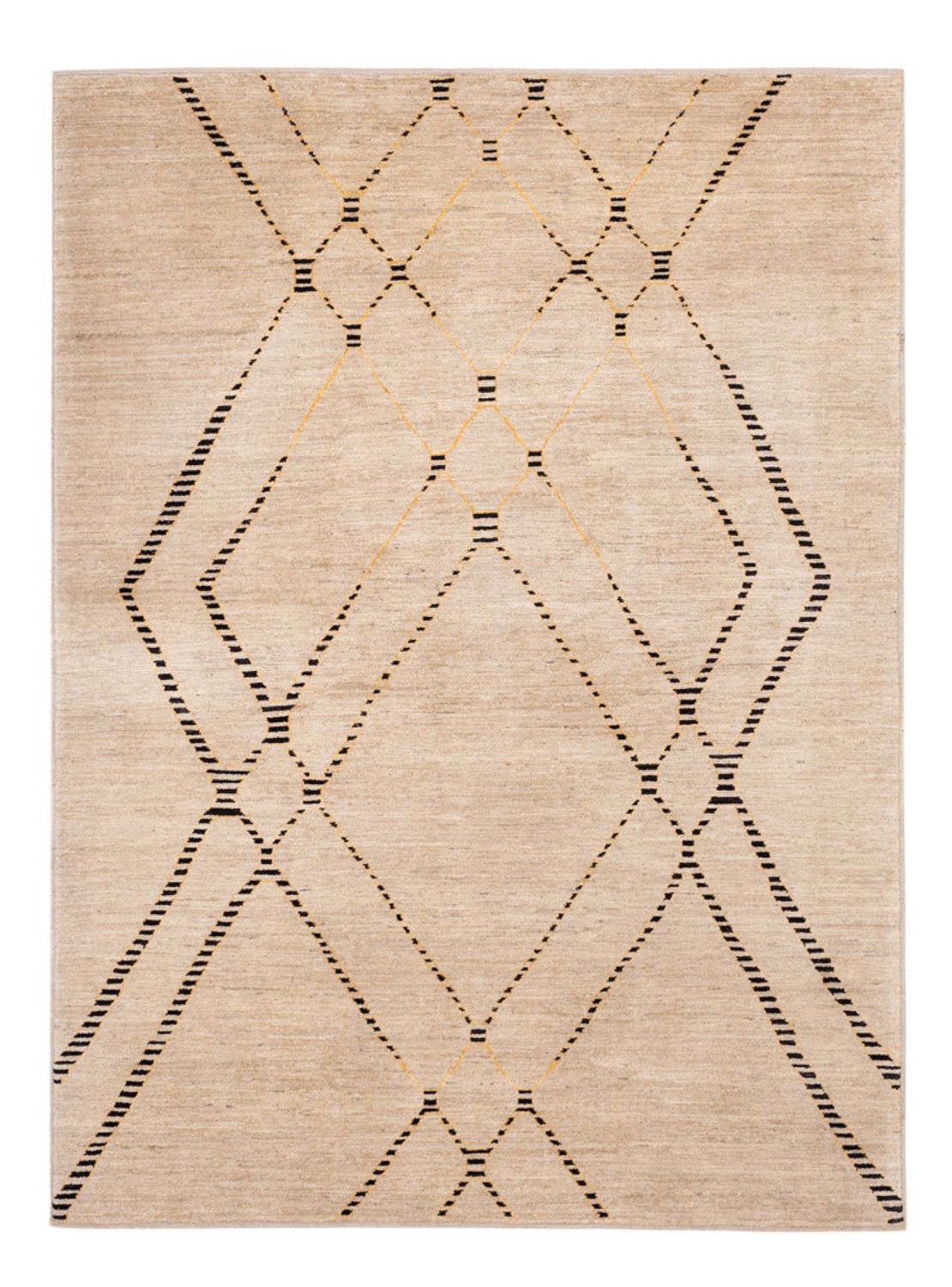 Berber 232 × 170 cm, beige, Rautenmuster