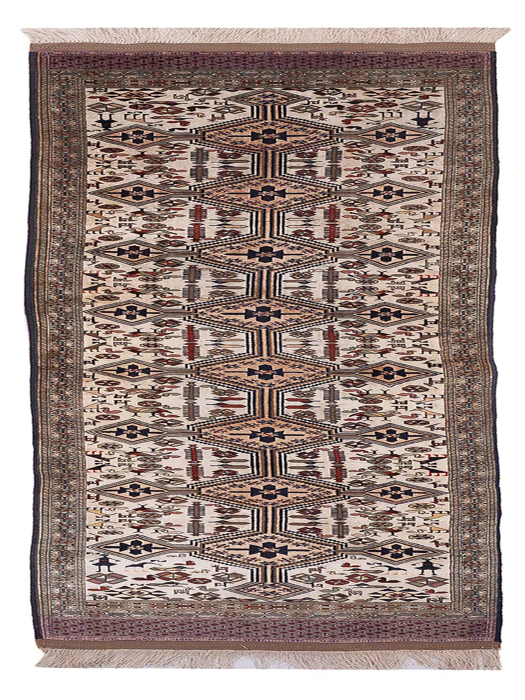 Kelim Seide-Teppich